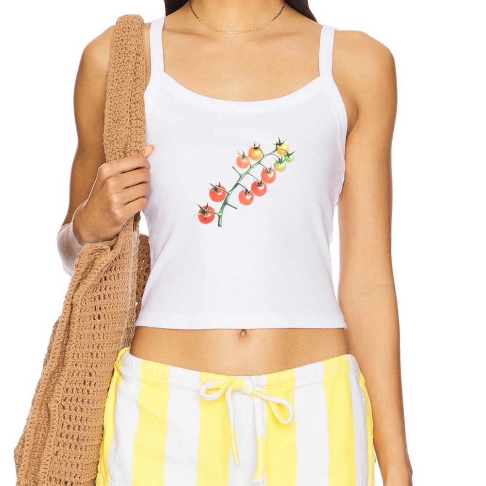 Revolve Tomato Tank in White